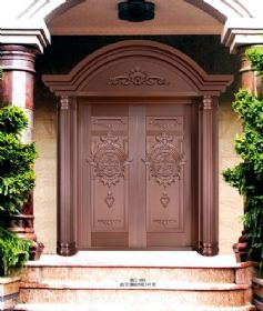 Luxury copper door series銅門-081
